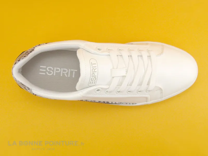 Achat chaussures Esprit Femme Basket, vente Esprit 069EK1W014  100 White - Basket blanche Femme