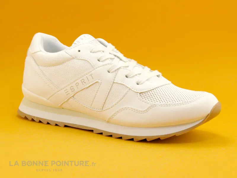 Achat chaussures Esprit Femme Basket, vente Esprit ASTRO White 039EK1W013 - Basket ville Femme