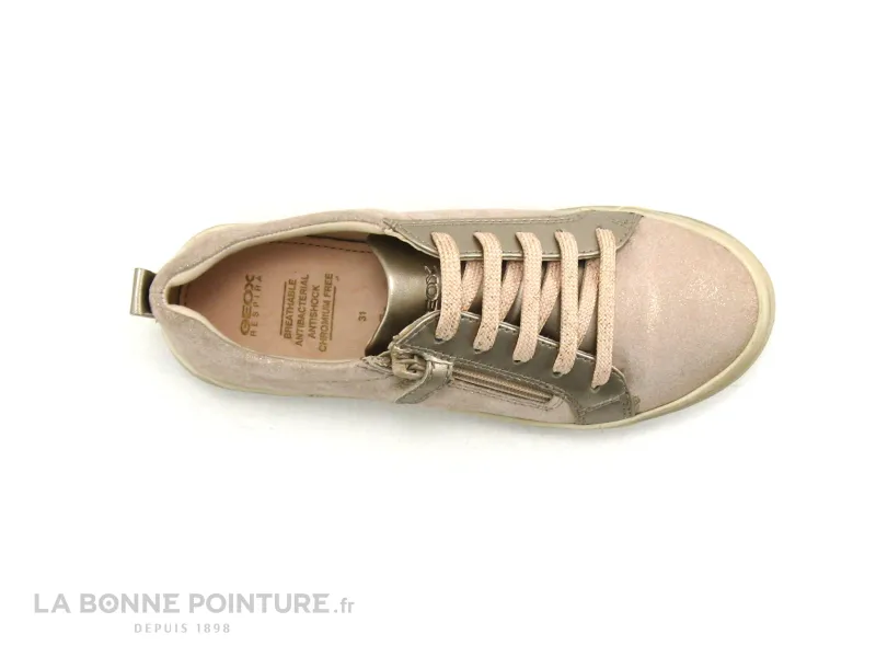 Achat chaussures Geox Enfant Basket, vente Geox HADRIEL J927VB - Rose nude - Basket mode fille