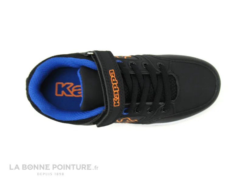 Achat chaussures Kappa Enfant Basket, vente Kappa KASH Low Black Orange - Basket montant GARCON