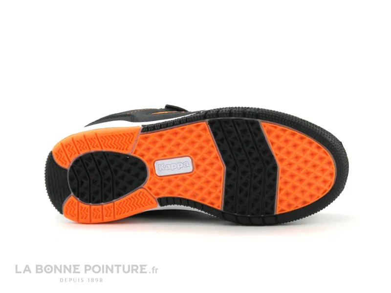 Achat chaussures Kappa Enfant Basket, vente Kappa KASH Low Black Orange - Basket montant GARCON