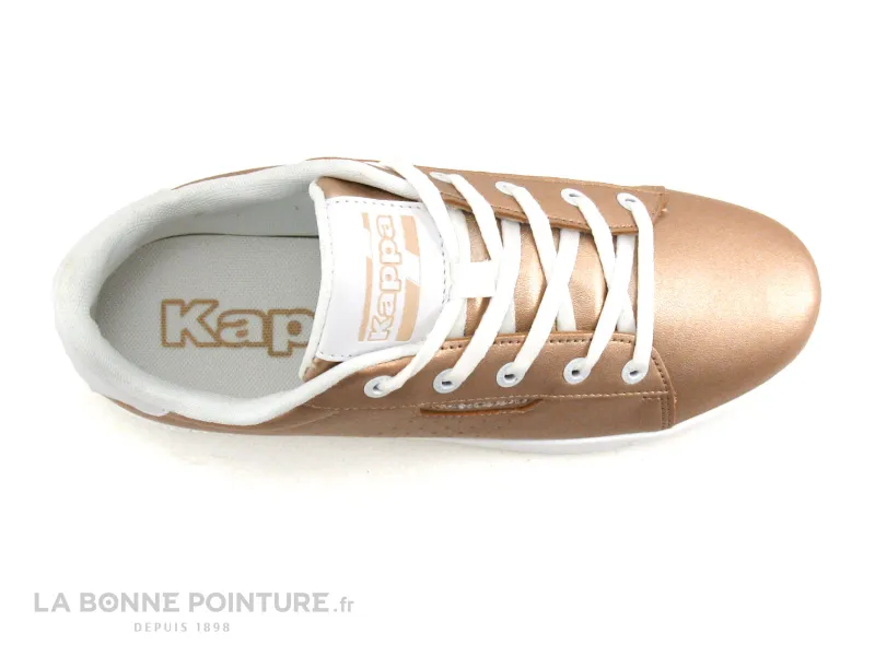 Achat chaussures Kappa Junior Basket ville, vente Kappa TCHOURI Lace Pink smoke - White - Basket rose gold