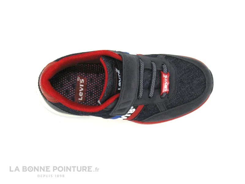 Achat chaussures Levi's Enfant Basket, vente Levis OREGON velcro blue denim - Basket GARCON