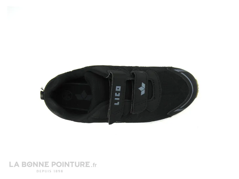 Achat chaussures LICO Enfant Basket, vente Lico FLORI V noir gris - Basket enfant avec scratches