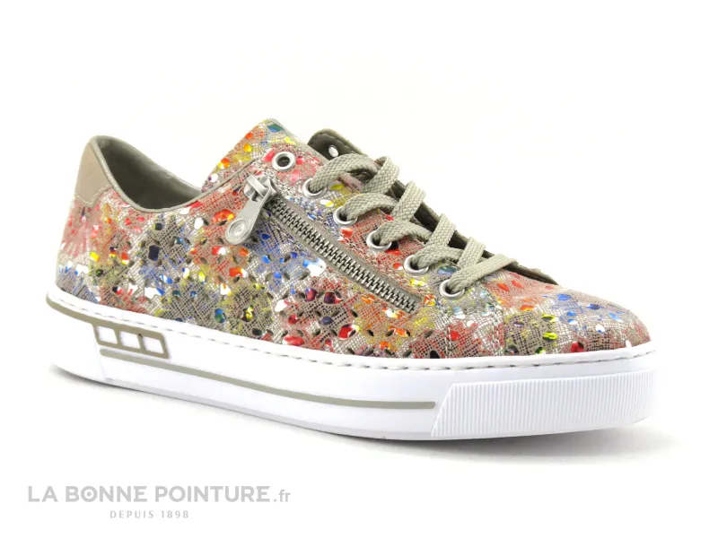 Achat chaussures Rieker Femme Basket, vente Rieker L8837-90 Multicolore - Basket ville Femme