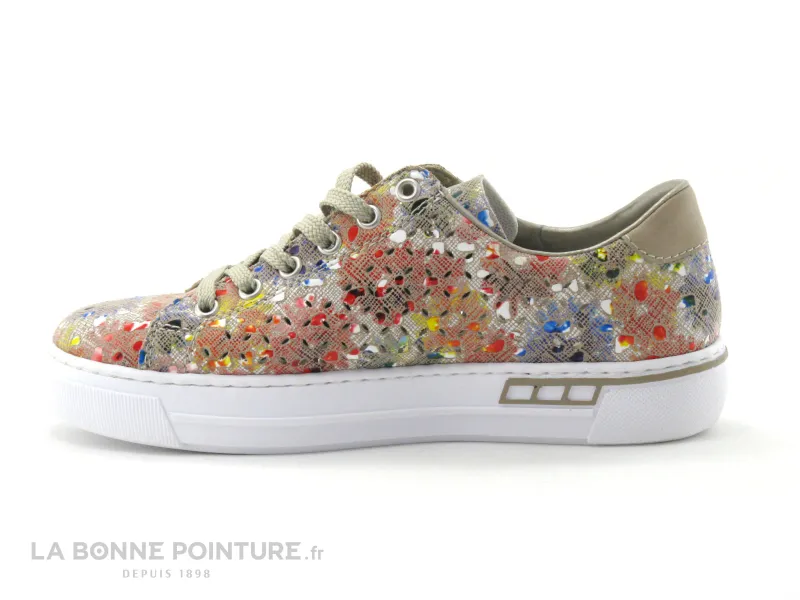 Achat chaussures Rieker Femme Basket, vente Rieker L8837-90 Multicolore - Basket ville Femme