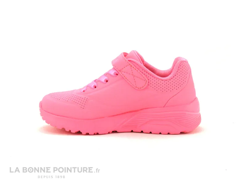 Achat chaussures Skechers Enfant Basket, vente Skechers 310451L NPNK Uno Lite - Basket fille rose