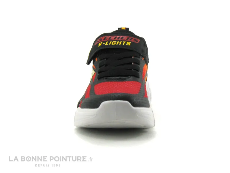 Achat chaussures Skechers Enfant Basket, vente Skechers Lights Flex Glow Dezlo black red - 400016L - Basket led