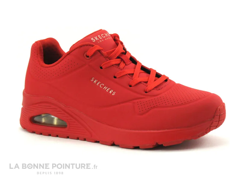 Achat chaussures Skechers Junior Basket ville, vente Skechers Uno Stand on Air red 73690 red - Basket rouge