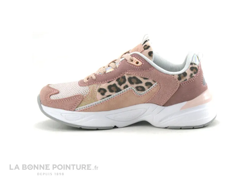 Achat chaussures Wipop Enfant Basket, vente Wipop LAPPY Rose - Leopard - Basket fille