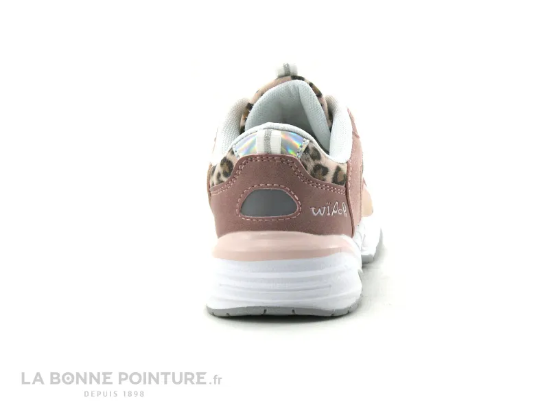 Achat chaussures Wipop Enfant Basket, vente Wipop LAPPY Rose - Leopard - Basket fille