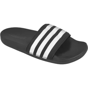 Adidas Adilette Cloudfoam Ultra Stripes Diapositives Femme S80420 blanche le noir