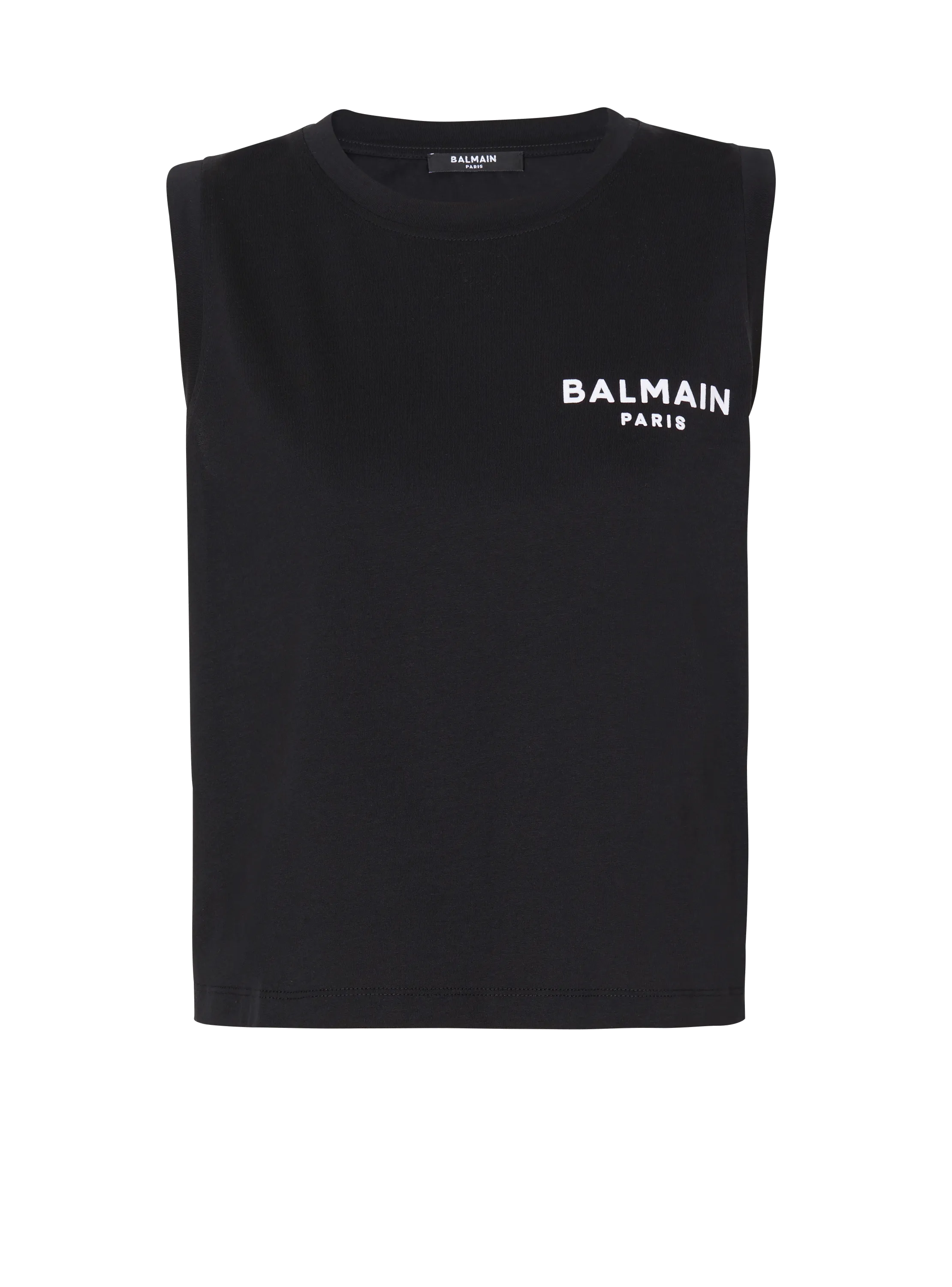 BALMAIN  Débardeur balmain floqué - Noir