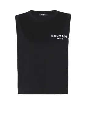 BALMAIN  Débardeur balmain floqué - Noir