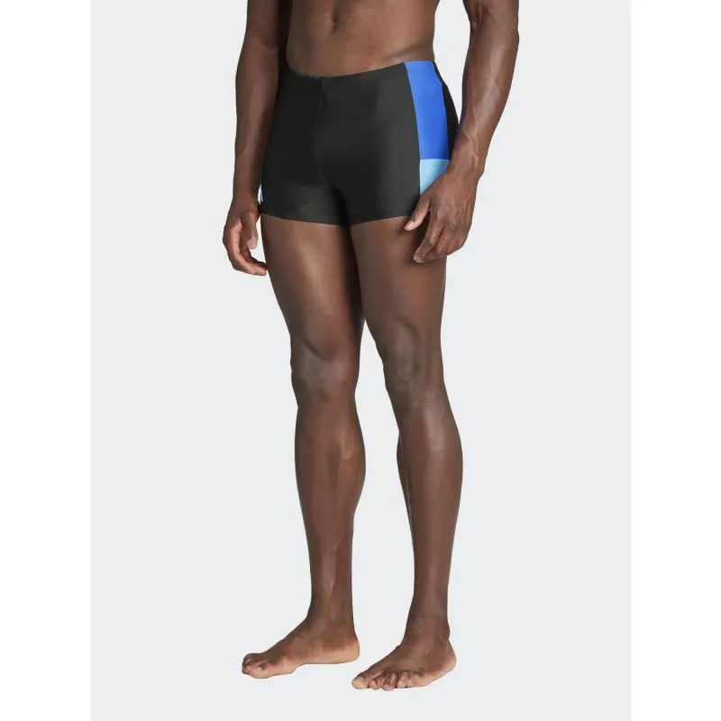 Boxer de natation block bleu noir homme - Adidas | wimod