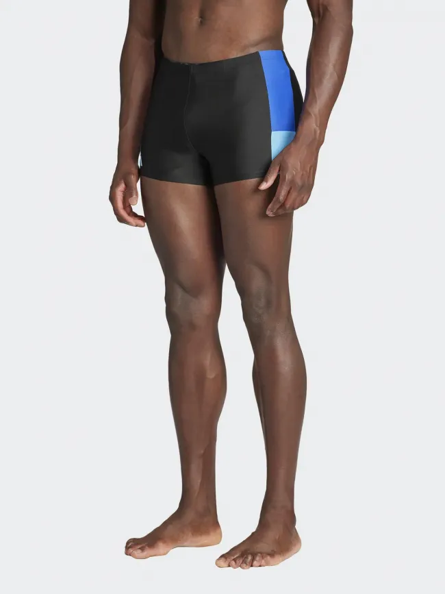 Boxer de natation block bleu noir homme - Adidas | wimod