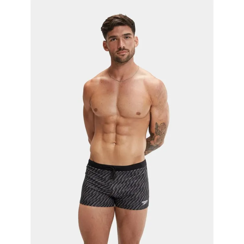 Boxer de natation block bleu noir homme - Adidas | wimod