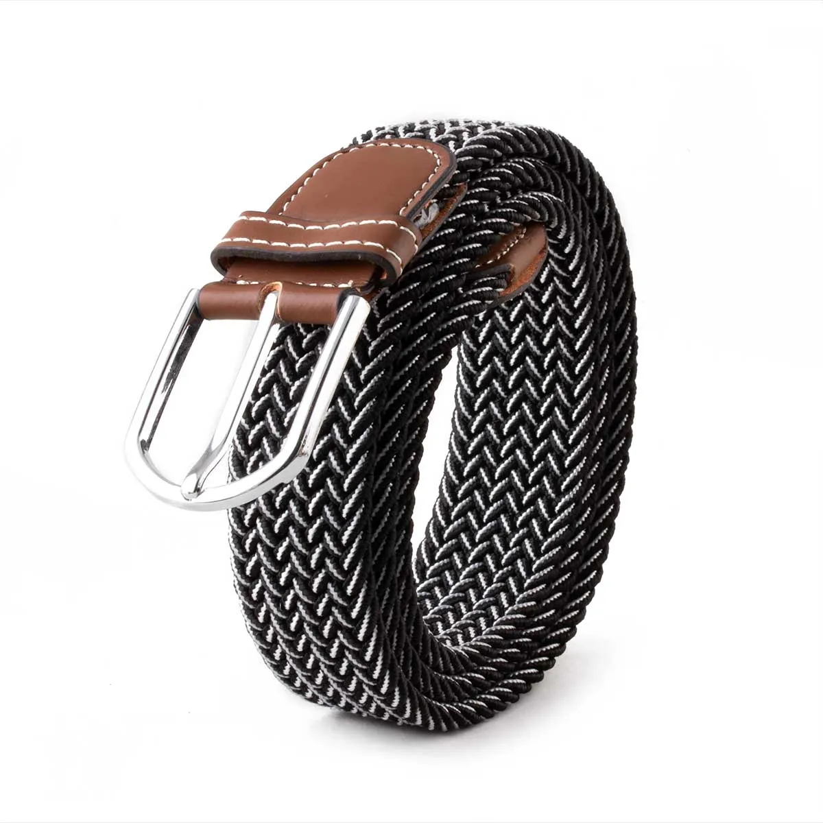 Braided belt - Nylon / fabric (plain color or bicolor)