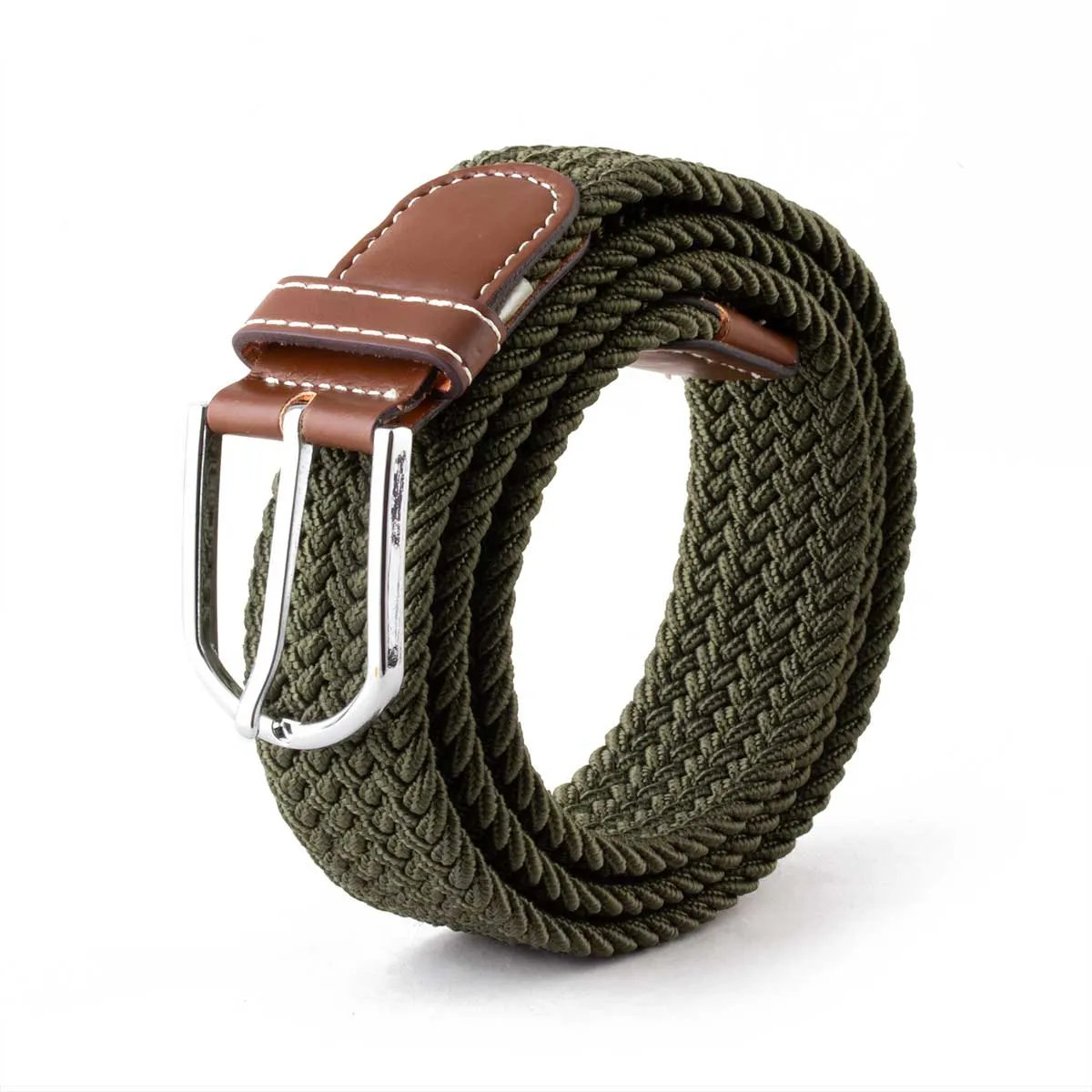 Braided belt - Nylon / fabric (plain color or bicolor)