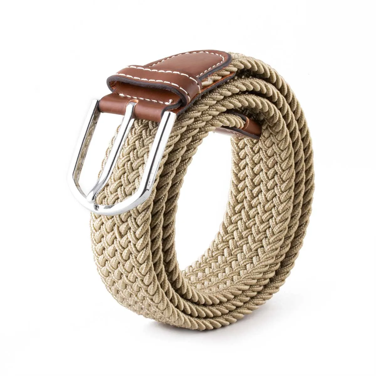 Braided belt - Nylon / fabric (plain color or bicolor)