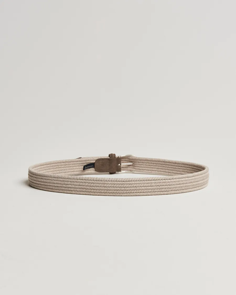 Braided Wool Belt Beige