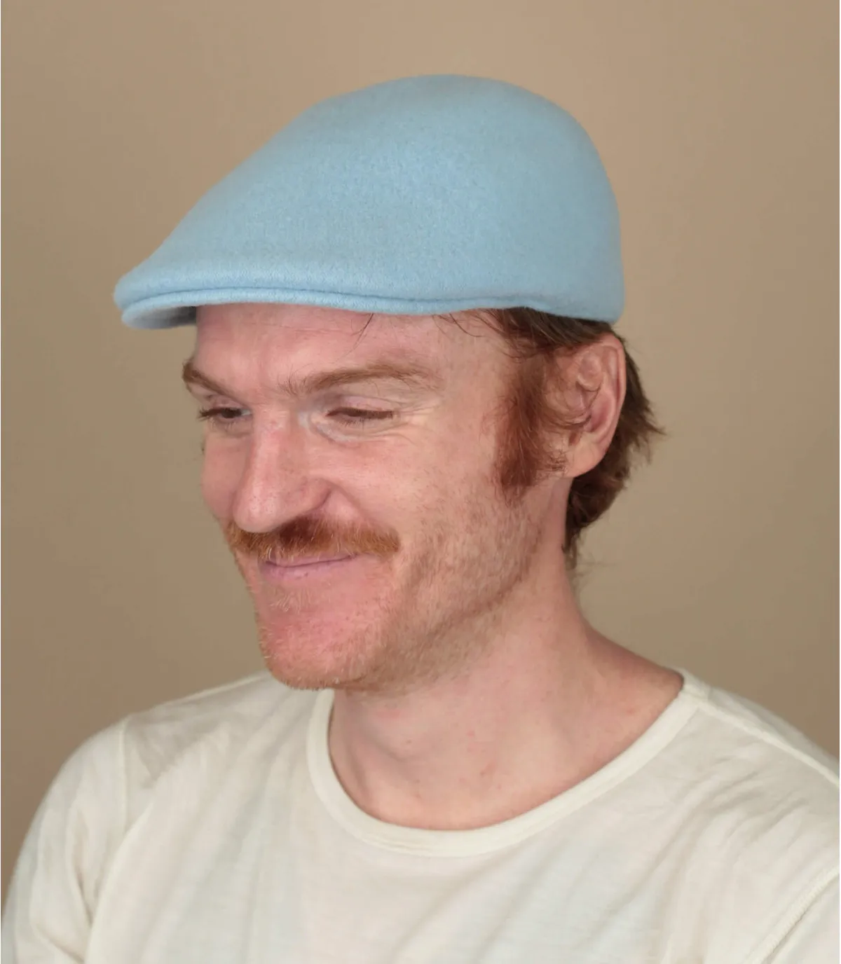 Béret casquette bleu - 507 Wool Seamless glacier blue Kangol : Headict