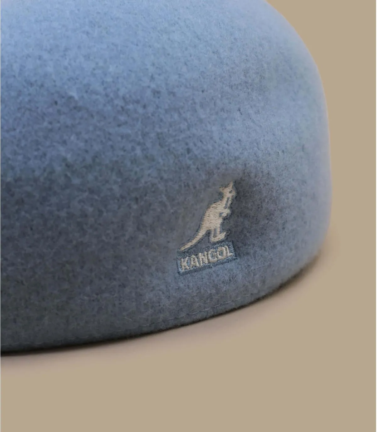 Béret casquette bleu - 507 Wool Seamless glacier blue Kangol : Headict