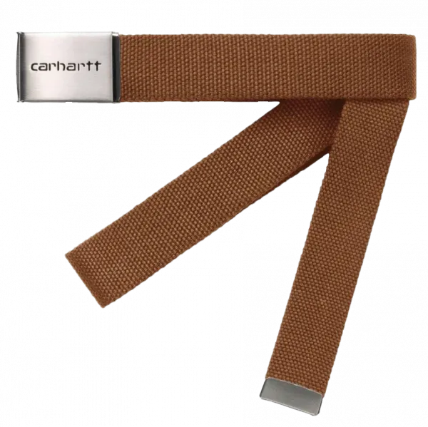 CARHARTT - Clip Belt Chrome, Hamilton brown - INSIDE URBAN WEAR