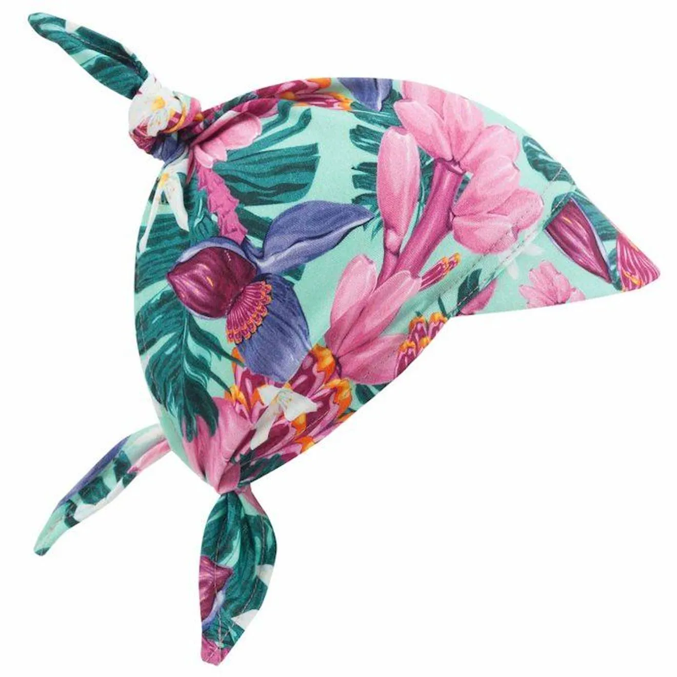 Casquette bandana bébé en bambou, Summer rose - Sevira Kids