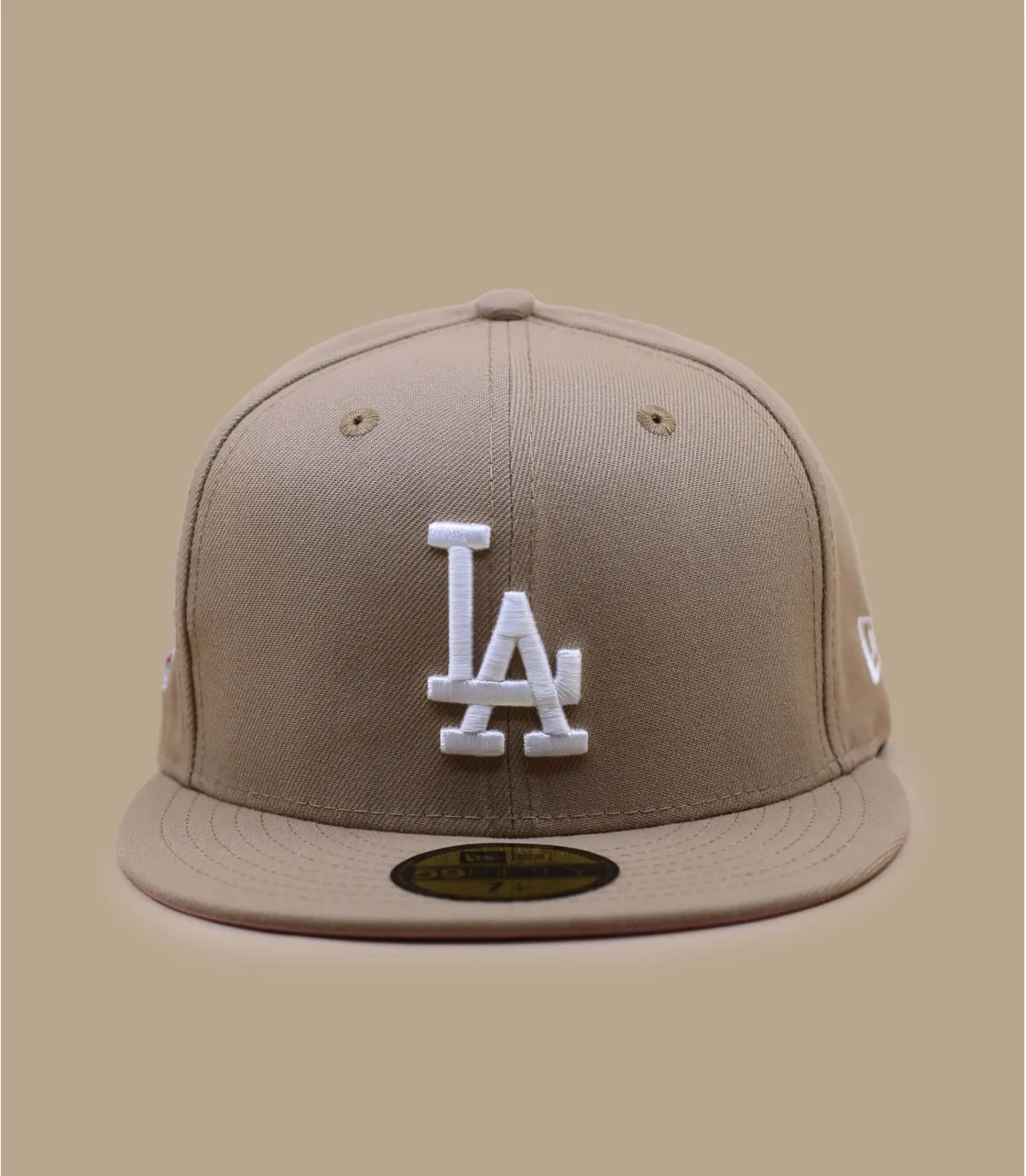 casquette dodgers camel rose - Side Patch 5950 LA Dodgers camel pink New Era : Headict