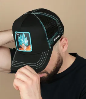 casquette goku - Trucker Dragon Ball Super Goku Capslab : Headict