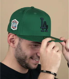 casquette LA vert - Patch 59Fifty LA dark green New Era : Headict