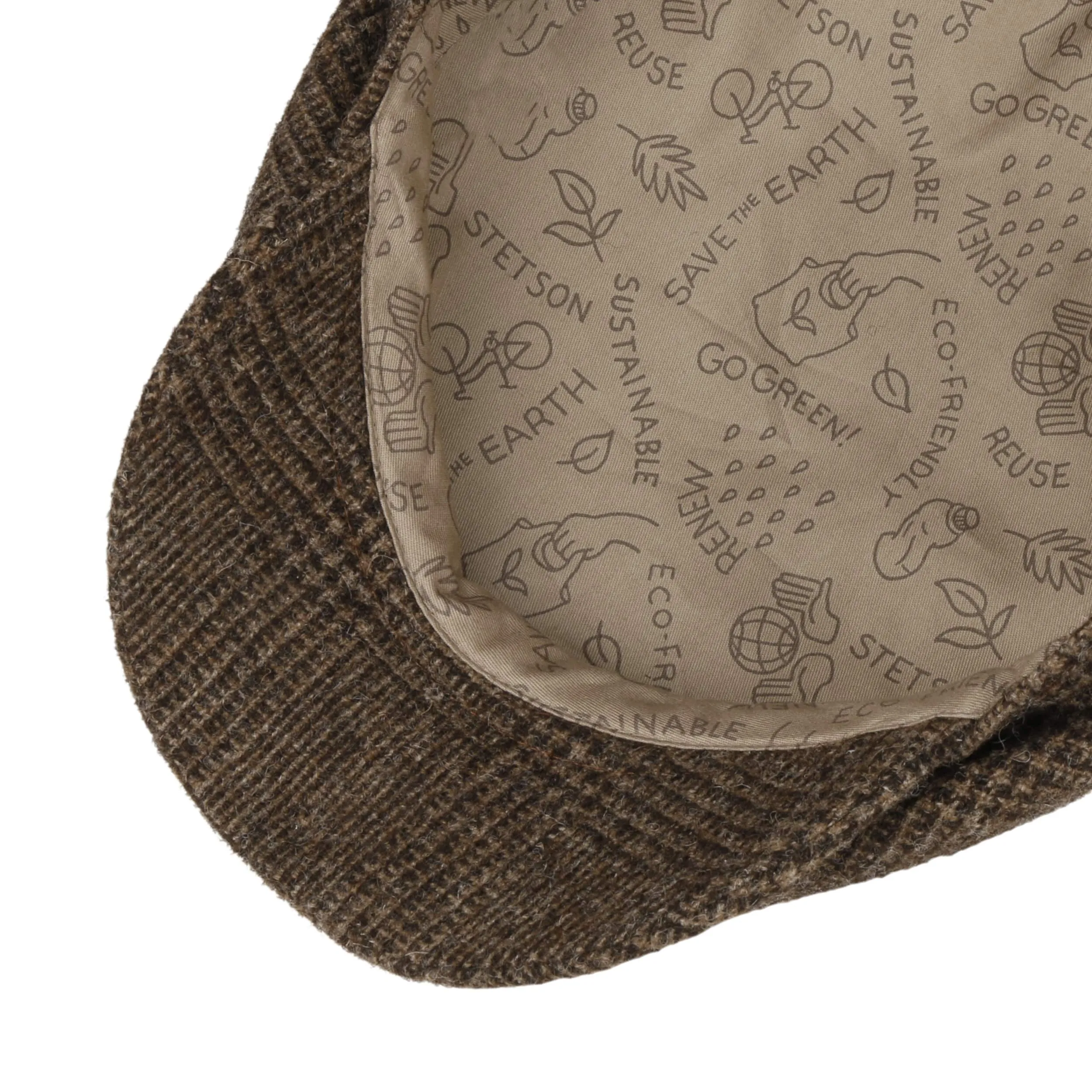 Casquette Sustainable Glencheck Driver by Stetson --> Chapeaux, casquettes & bonnets en ligne ▷ Chapeaushop