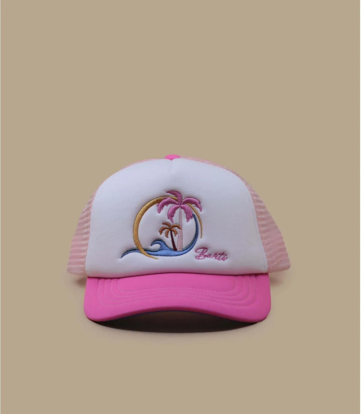 casquette trucker enfant rose - Surfie Kid Cap hot pink Barts : Headict