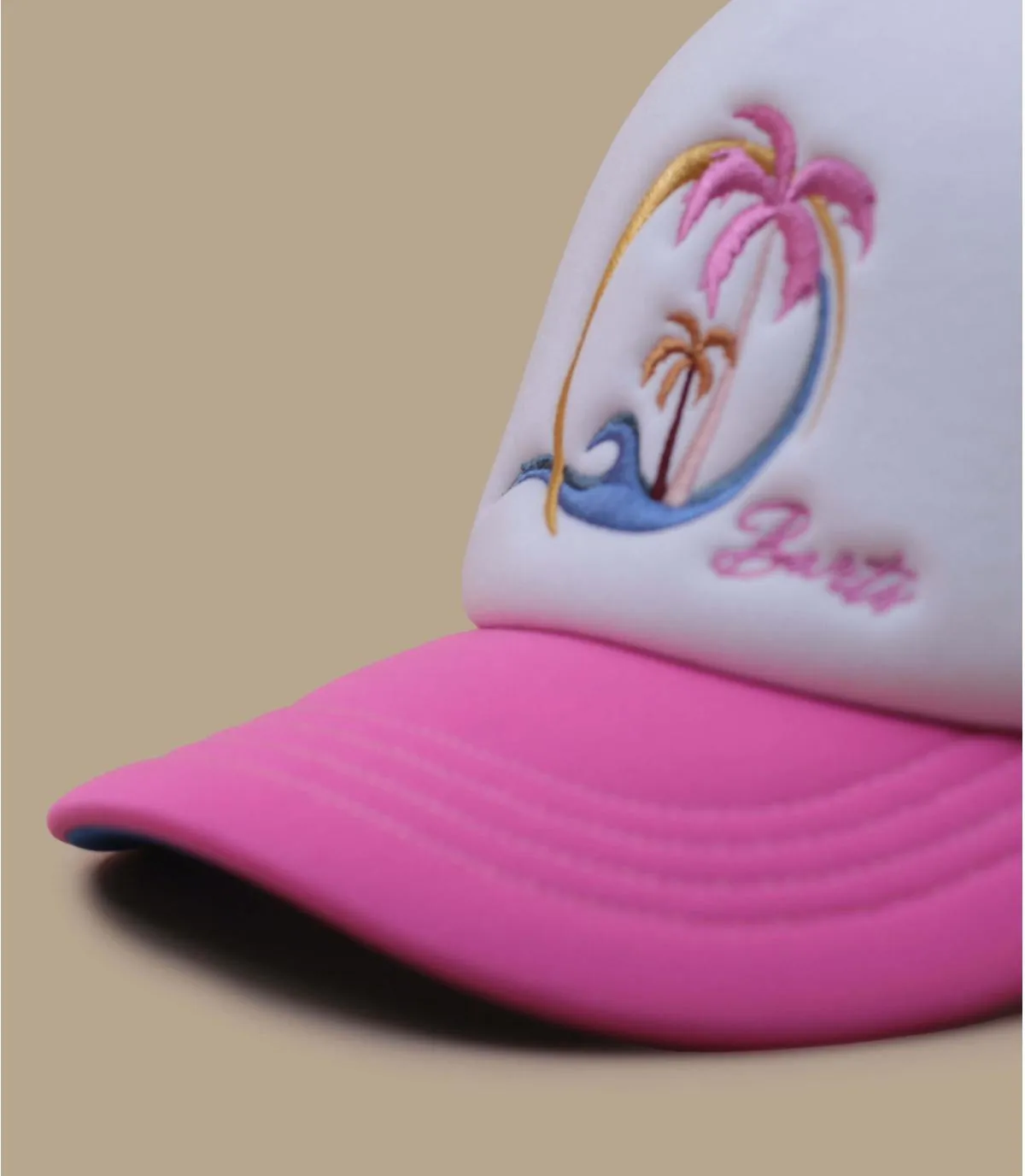 casquette trucker enfant rose - Surfie Kid Cap hot pink Barts : Headict