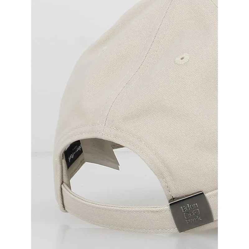 Casquette uni vrille mini logo beige - Eden Park | wimod