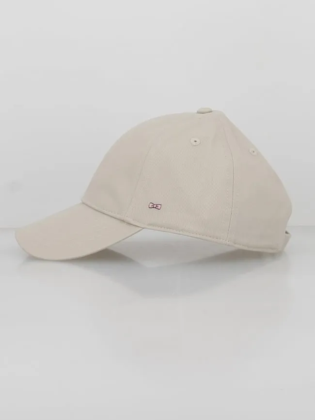 Casquette uni vrille mini logo beige - Eden Park | wimod