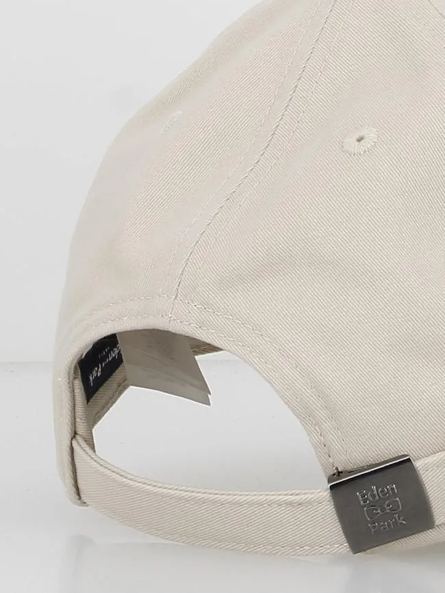 Casquette uni vrille mini logo beige - Eden Park | wimod