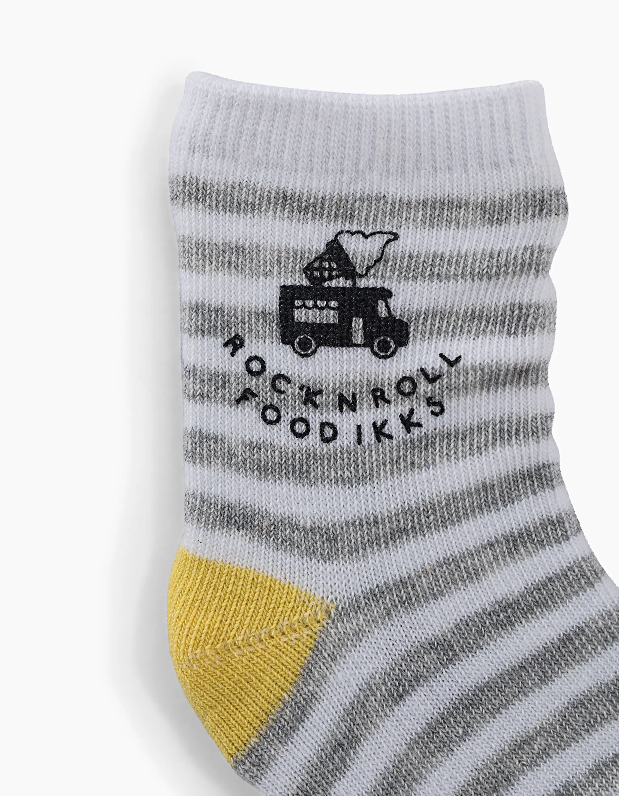 Chaussettes grises et jaunes bébé garçon 