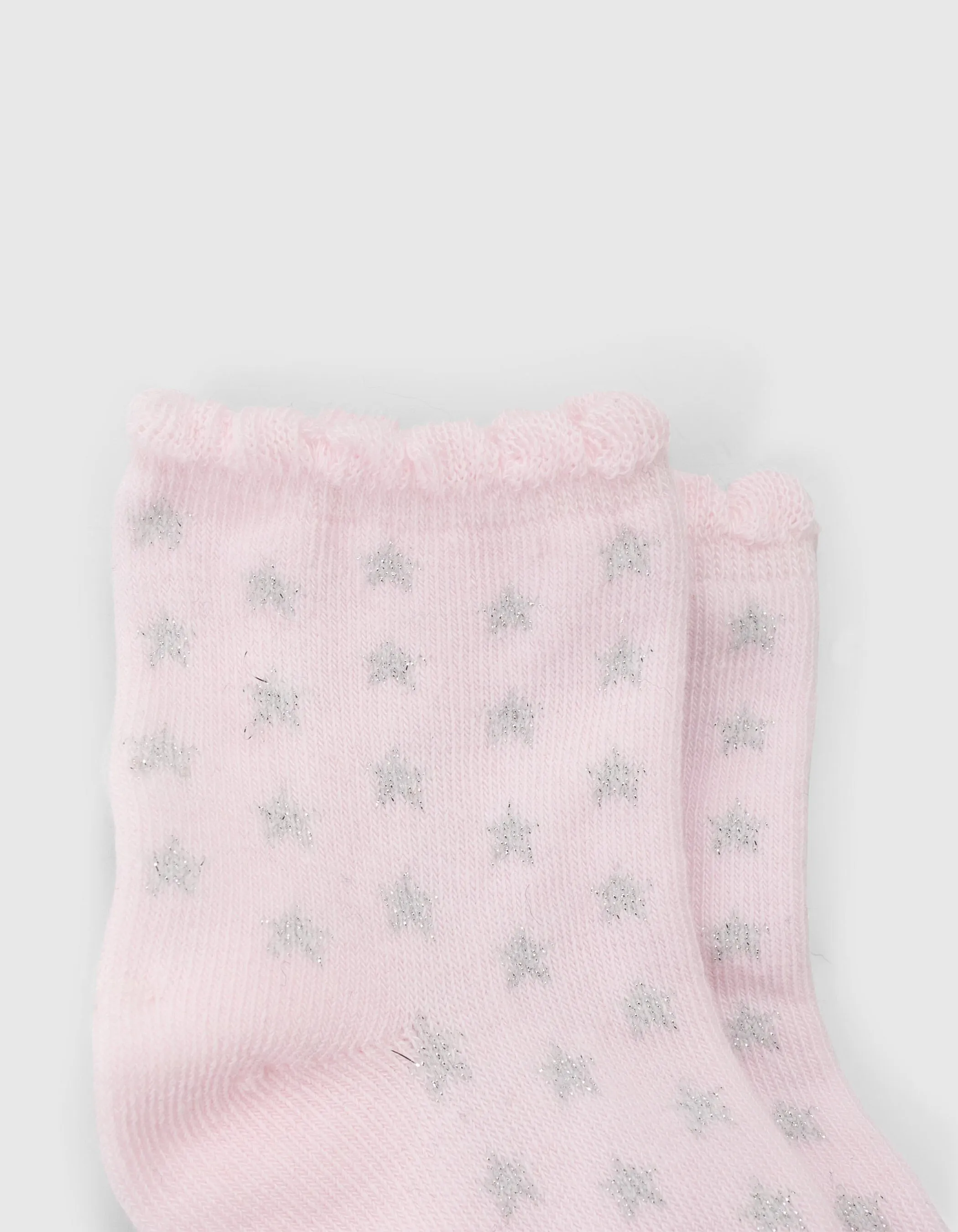 Chaussettes rose, blanc et navy bébé fille