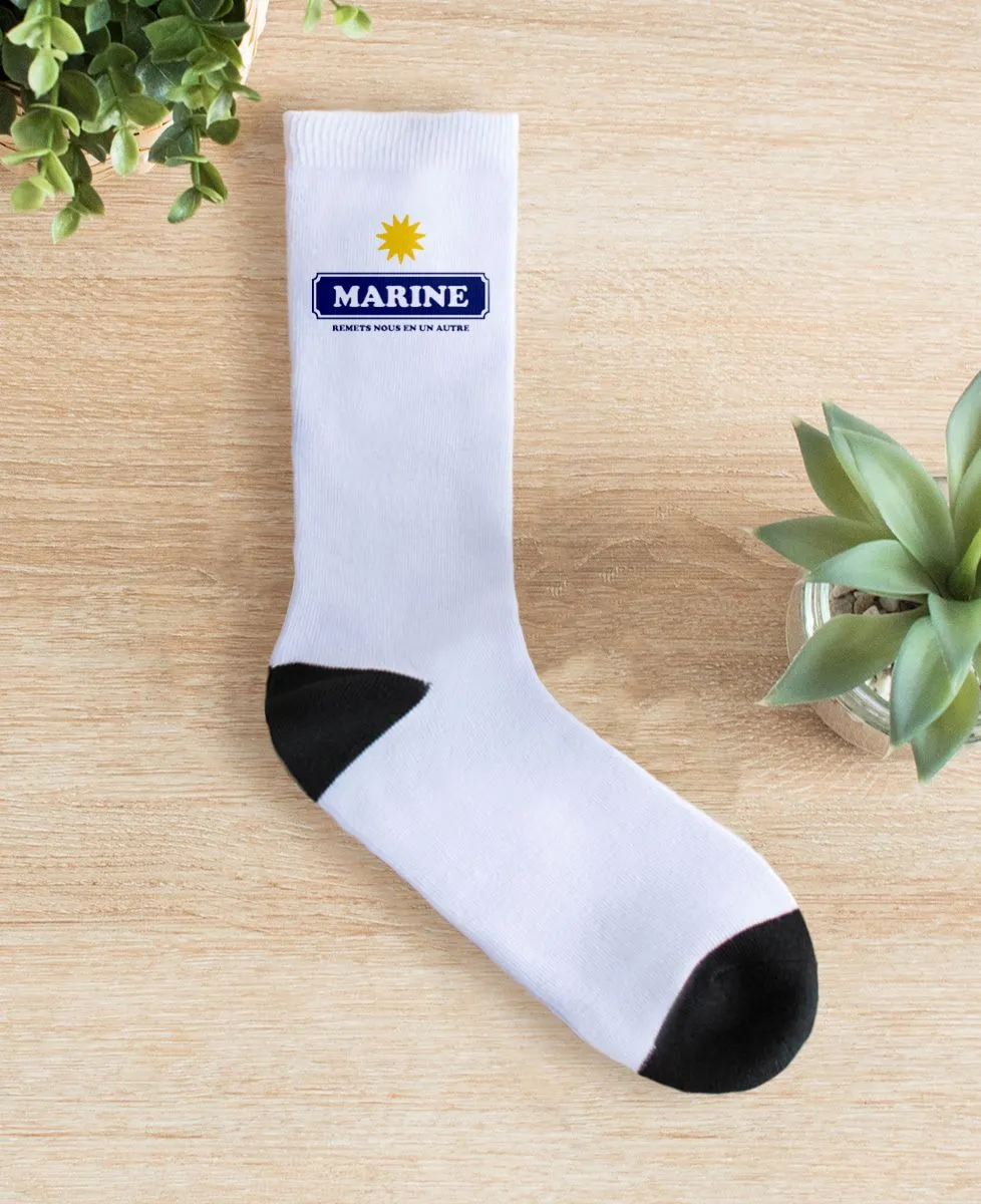 Chaussettes unisexe Soleil anisé personnalisé