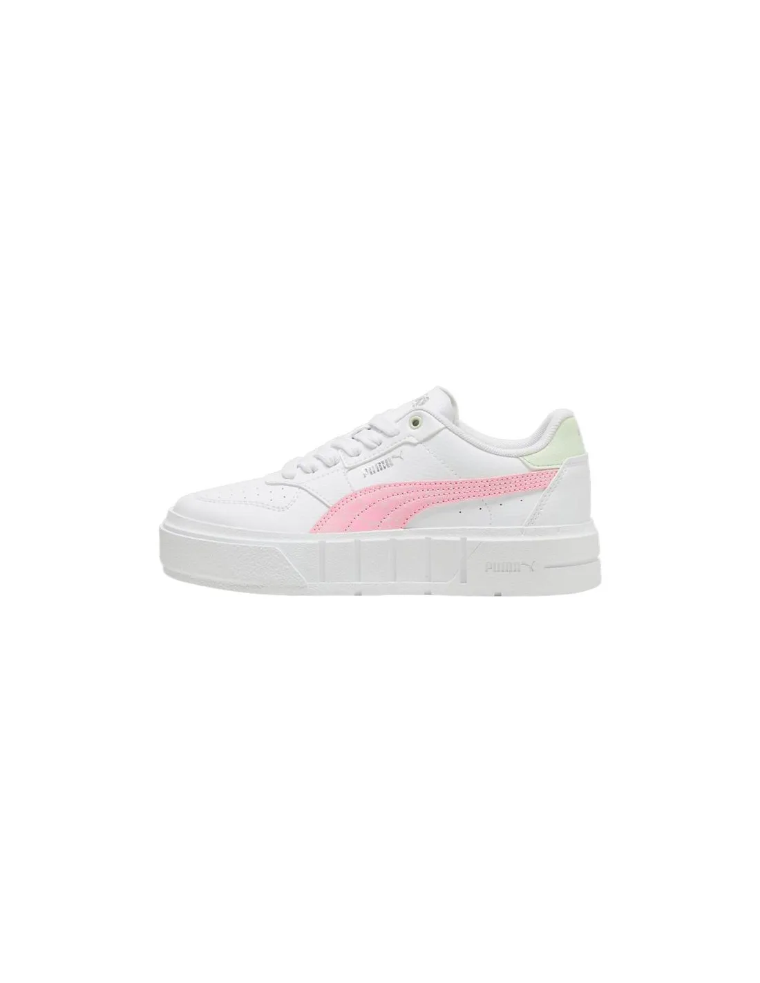 Chaussures Court Puma Cali Anim Blanc/Rose Fille