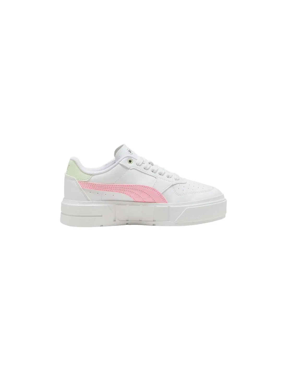 Chaussures Court Puma Cali Anim Blanc/Rose Fille