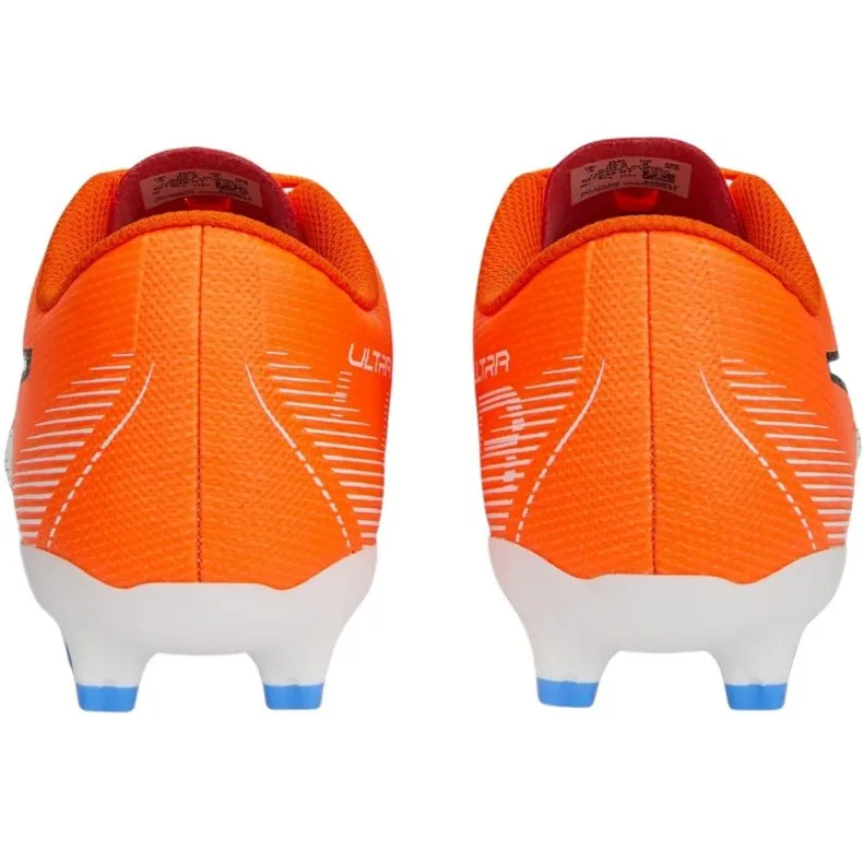 Chaussures de football Puma Ultra Play FG/AG 107233 01 orange oranges et rouges