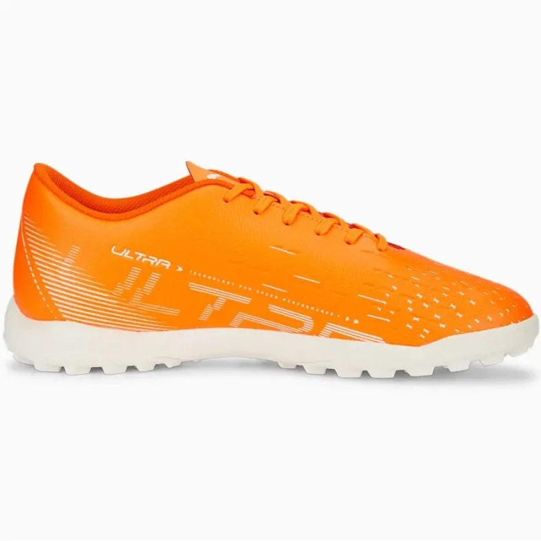 Chaussures de football Puma Ultra Play Tt 107226 01 orange oranges et rouges