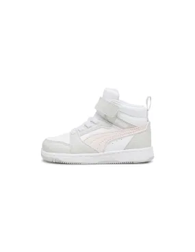 Chaussures de Puma Rebound V6 Mid Enfant Blanc