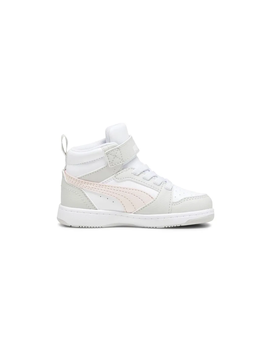 Chaussures de Puma Rebound V6 Mid Enfant Blanc