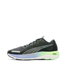 Chaussures de Running Noire/Verte Homme Puma Velocity Nitro