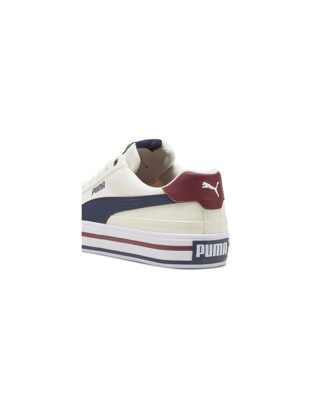 Chaussures Puma Court Classic Vulc F Homme Beige White