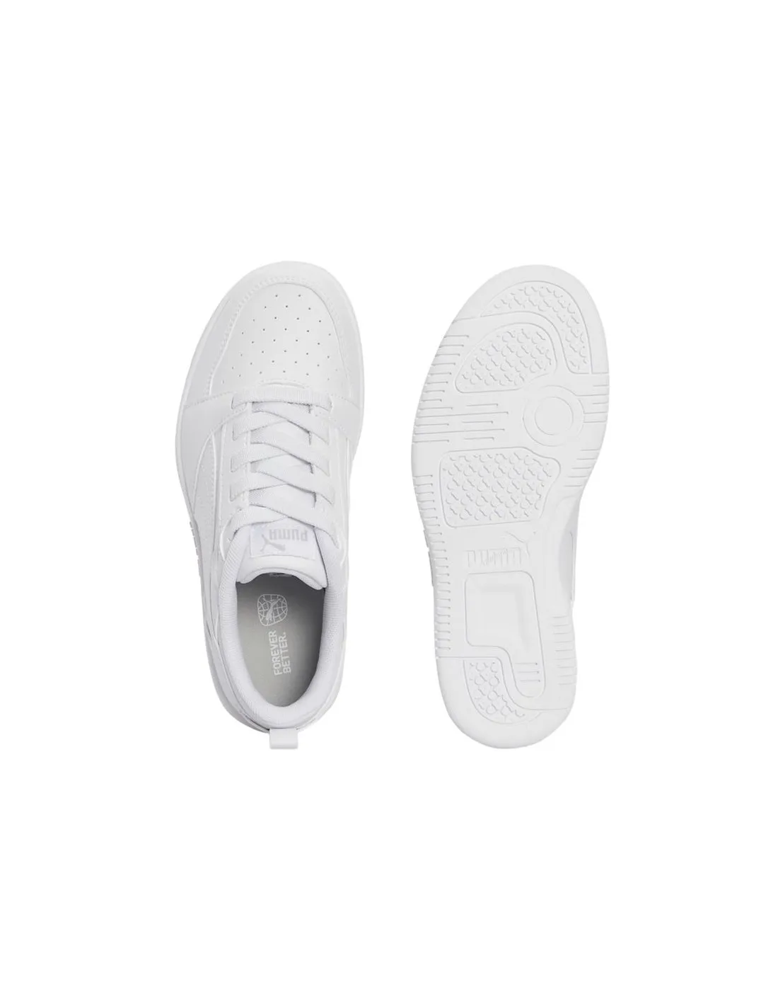 Chaussures Puma Rebound V6 Low White Enfant